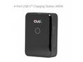 Club3D nabíječka 240W Charging Station GaN, 4xUSB-