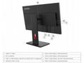 LENOVO LCD T27UD-40 - 27",IPS, 16:9,3840x2160,60Hz