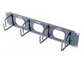 APC 2U Horizontal Cable Organizer w, Pass-Thru Bla