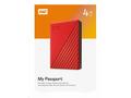 WD My Passport portable 4TB Ext. 2.5" USB3.0 Red