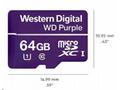WD MicroSDXC karta 64GB Purple WDD064G1P0C Class 1