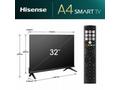 Hisense 32A4N 32" TV, HD Ready, DLED, WiFi, HDMI, 