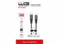 WG - Datový kabel Lightning MFi na Type-C, 1 metr,