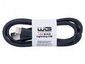WG - Datový kabel Lightning na USB-A, 1 metr, čern
