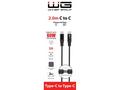 WG - Datový kabel Type-C na Type-C, 2 metry, černá