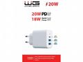 WG - Síťová nabíječka 3x USB, 1x USB-A QC 3.0 + 1x