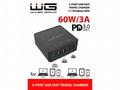 WG - Síťová nabíječka 5x USB 60W, 1x USB-A QC 3.0 