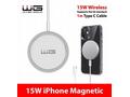 WG - Bezdrátová nabíječka FAST MAGNET 15W, kulatá,