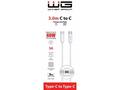 WG - Datový kabel Type-C na Type-C, 3 metry, 3A, 6