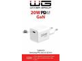 WG - Síťová nabíječka GaN 1x USB-C, PD 20W, 5V-9V-