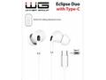 WG - Sluchátka s konektorem Type-C, Eclipse Duo, d