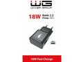 WG - Síťová nabíječka Fast 1x USB-A, Quick Charge 