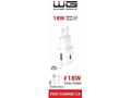 WG - Síťová nabíječka 1x USB-A, Quick Charge 3.0, 