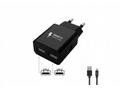 WG - Síťová nabíječka 2x USB-A 2,4A, Smart IC + ka