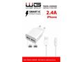 WG - Síťová nabíječka 2x USB-A 2,4A, Smart IC + ka