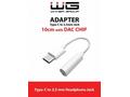 WG - Adaptér Type-C + 3,5mm jack, DAC chip, white