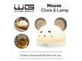 WG - Lampa + hodiny+ budík WG Myška