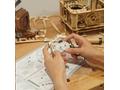 RoboTime 3D dřevěné mechanické puzzle Gramofon (el