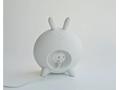 Rabbit & Friends Dětská lampička s budíkem | Bílá