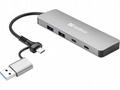 Sandberg USB-C, A to 2xUSB-A+2xUSB-C Hub
