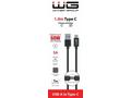 WG - Datový kabel Type-C na USB-A, 1 metr, černá