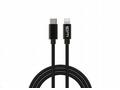 WG - Datový kabel Lightning na Type-C, 50 cm, čern