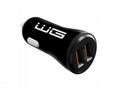 WG - Autonabíječka 2x USB-A, 5 V, 2.1 A, černá