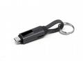 WG - Kabel + magnetická kabelová klíčenka 3v1, tma