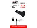 WG - Autonabíječka 2x USB-A, Quick Charge 3.0 5,4 
