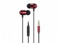 WG - Sluchátka HF stereo 3.5 mm Jack, červená