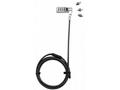 DICOTA Universal Security Cable Lock, 3 Exchangeab