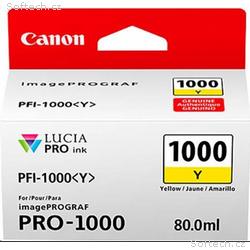 Canon CARTRIDGE PFI-1000Y žlutá pro ImagePROGRAF P