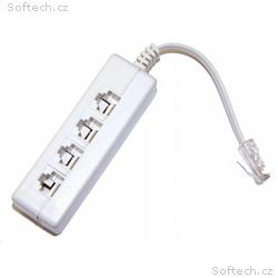 Rozčtyřka RJ45, 1x8p8c, 4x8p2c - telefonní