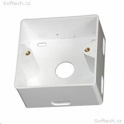 Krabice pro zásuvku na omítku, 80x80x40, bílá