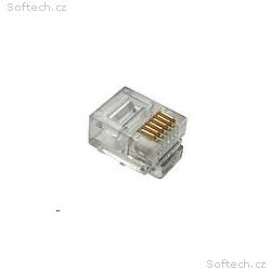 Solarix Konektor RJ12 CAT3 UTP 6p6c nestíněný nesk