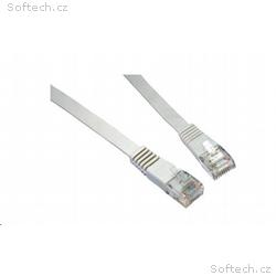 Solarix Patch kabel plochý CAT6 UTP LSOH 1m šedý n