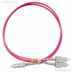 Duplexní patch kabel MM 50, 125, OM4, SC-SC, LS0H,