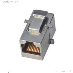 Keystone spojka Cat6, STP, RJ45, RJ45, stříbrný