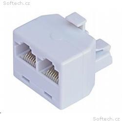 Rozdvojka RJ45, 1x8p8c, 2x8p8c - telefonní