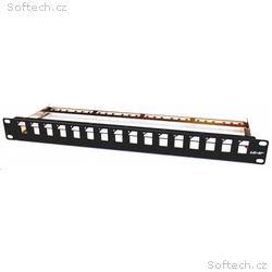 19" modulární patch panel LEXI-Net 16port, černý