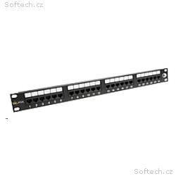 19" patch panel Solarix 24 x RJ45 CAT6 UTP 350 MHz