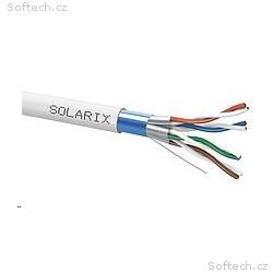 Instalační kabel Solarix CAT6A FFTP šedý Dca s2 d2