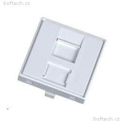 Modul neosazený 1x RJ45, 45x45 mm s prachovkou