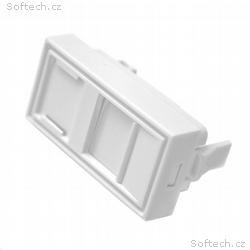 Modul neosazený 1x RJ45, 22,5x45 mm s prachovkou