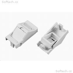 Modul neosazený 1x RJ45, 22,5x45 mm s prachovkou ú