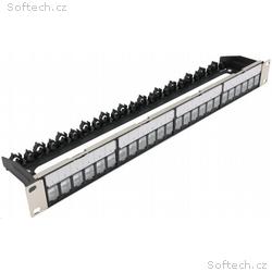 19" modulární stíněný patch panel XtendLan 24port,