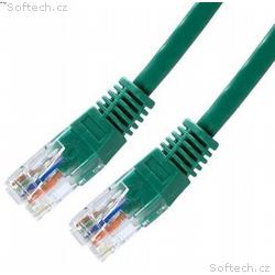 XtendLan patch kabel Cat5E, UTP - 0,25m, zelený (p