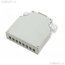 Optický rozvaděč na DIN lištu 8x SC simplex (8x LC