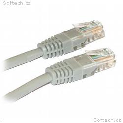XtendLan patch kabel Cat5E, UTP - 0,5m, šedý (prod