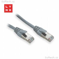 LYNX FTP patch kabel Cat5e PVC, CCA, 0,3m, šedý (b
